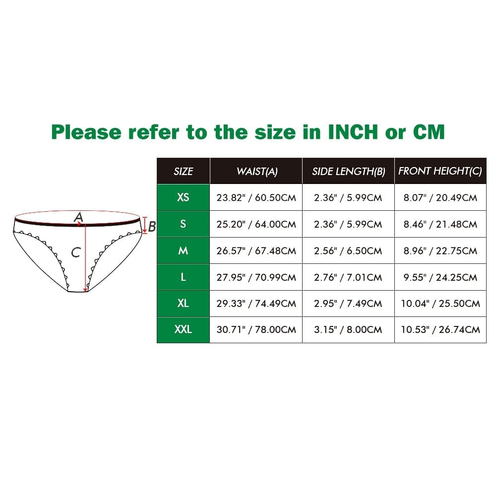 White custom face panties side view showing comfortable cut and neat seams — thoughtful personalised photo gift for women