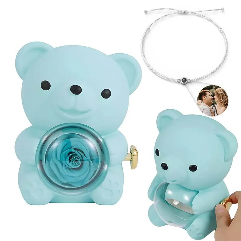 How-to demonstration: use phone torch to project a custom photo from the bracelet pendant – personalised Valentine's present