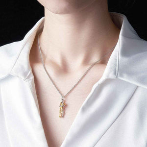 Trendy Hug Pendant Necklace for Women – Romantic Valentine's Day Jewelry Gift