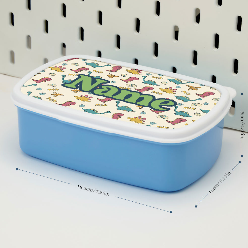Gift-ready packaging for personalised dinosaur lunch box – perfect personalised birthday or Christmas present for children