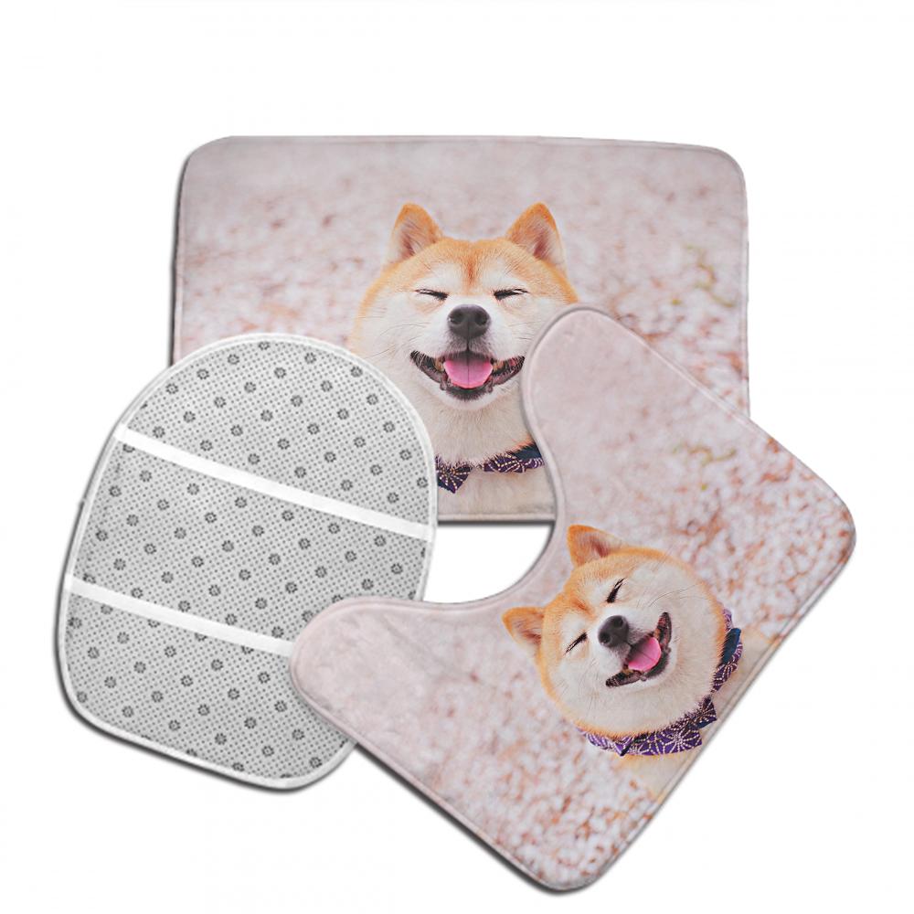 Close-up of high-definition personalised photo print on plush polyester flannel showing vivid colour and soft texture of the custom bath mat