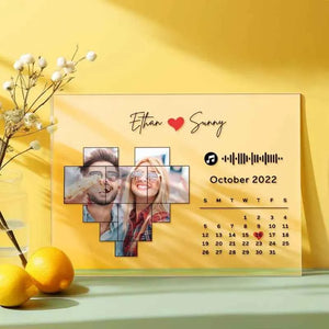 Custom Acrylic Plaque Music Code Song Decor Photo Decor Gift For Couples