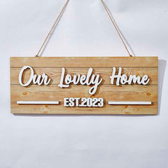 Personalized Name Custom Wood Sign Plaque - Unique Gift for Home Decoration