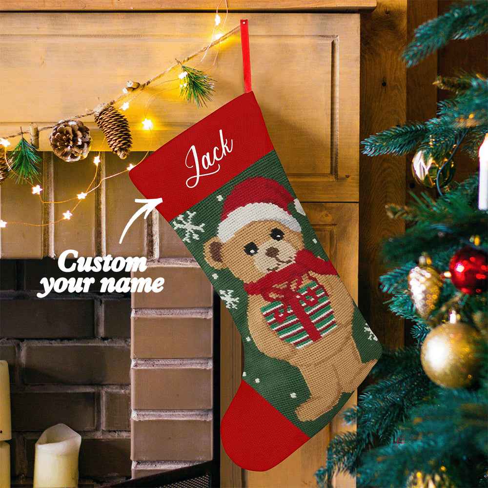 Personalized Christmas Stockings Custom Name Christmas Stocking