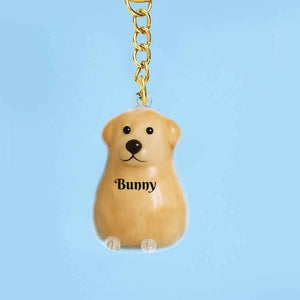 Custom Name Dog Hair Collector Keychain Bag Charm Memorial Storage Box with Text Perfect for Storing Pet Hair Gift for Dog Lovers