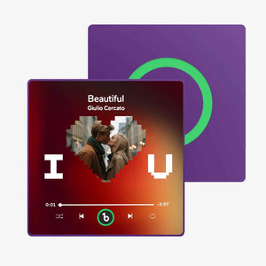 FridgeBeats Framed Custom Photo Music Fridge Magnet Special for Valentine's Day New 4.0 Upgrade Colorful Frame Album Fridge Magnet Sticker