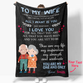 Personalised Letter Blanket - Custom Name Blanket for Valentine's Day Gifts