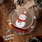 Personalized Christmas Fridge Magnet with Name Snowman Refrigerator Magnet for Christmas Gift