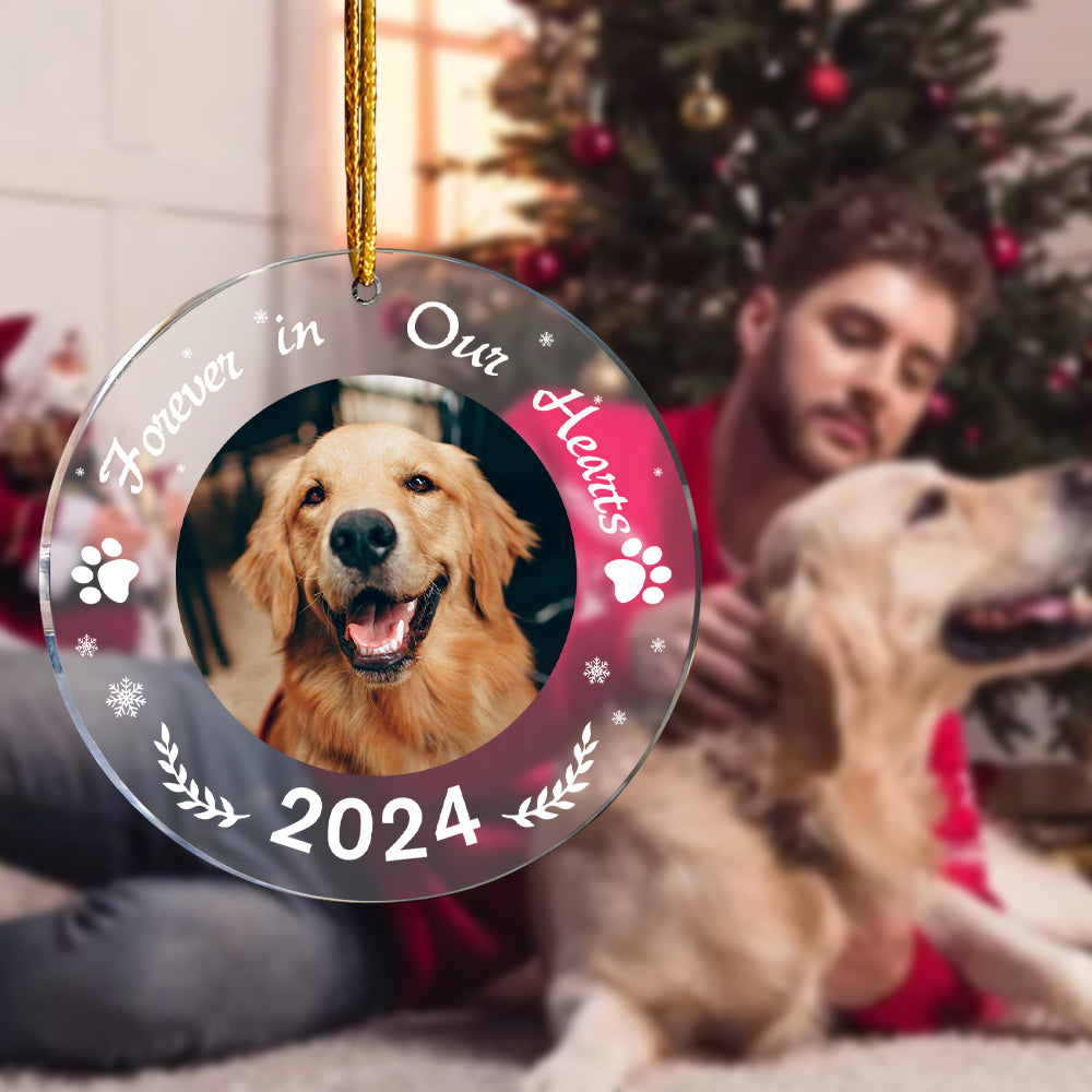 Personalised Pet Memorial Christmas Ornament - Custom Photo Keepsake Gift