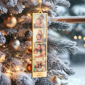 Personalized Photo Christmas Ornament Wooden Frame Ornament for Christmas Gifts
