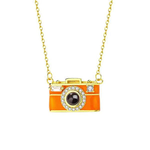 Personalized Photo Necklace Projection Gem Camera Necklace Anniversary Gifts for Her