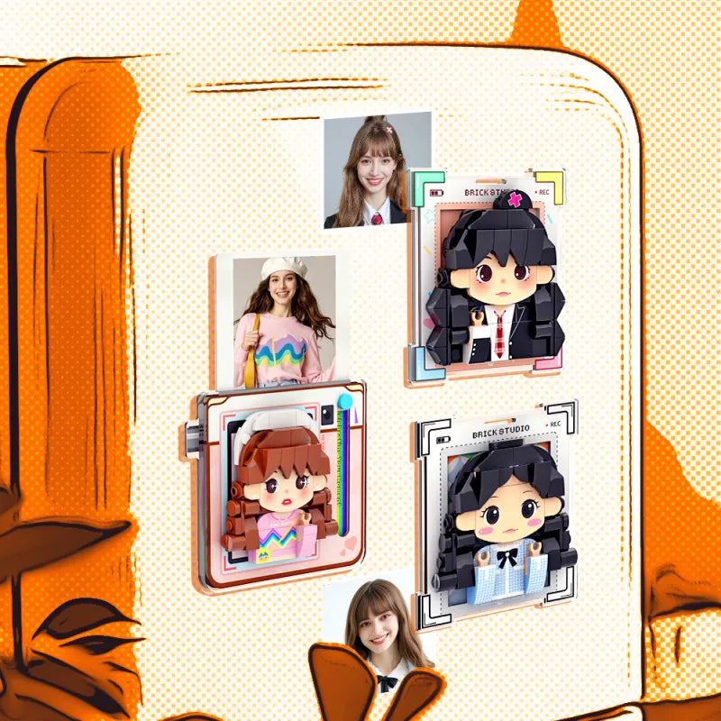 Digital proof example for your personalised brick figure magnet — we email a custom proof for approval before production