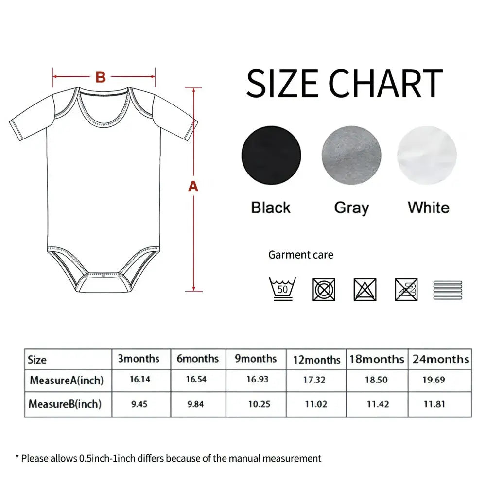 Fabric and print detail of personalised handprint baby tee showing soft, baby-friendly 100% cotton and crisp custom print
