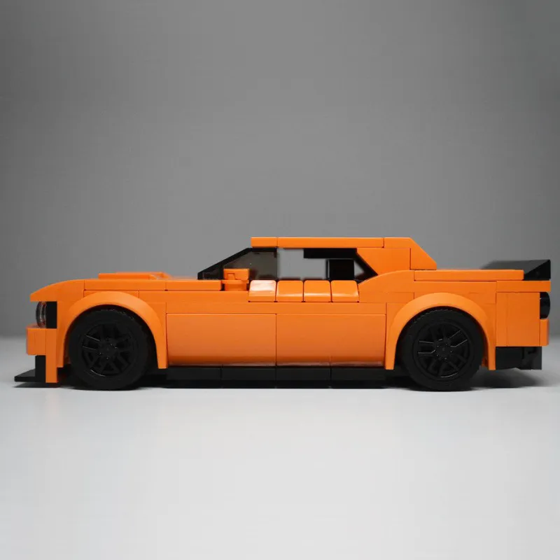 Dodge Challenger SRT Hellcat Creative Vehicle Building Blocks | Racing Car Construction Toy