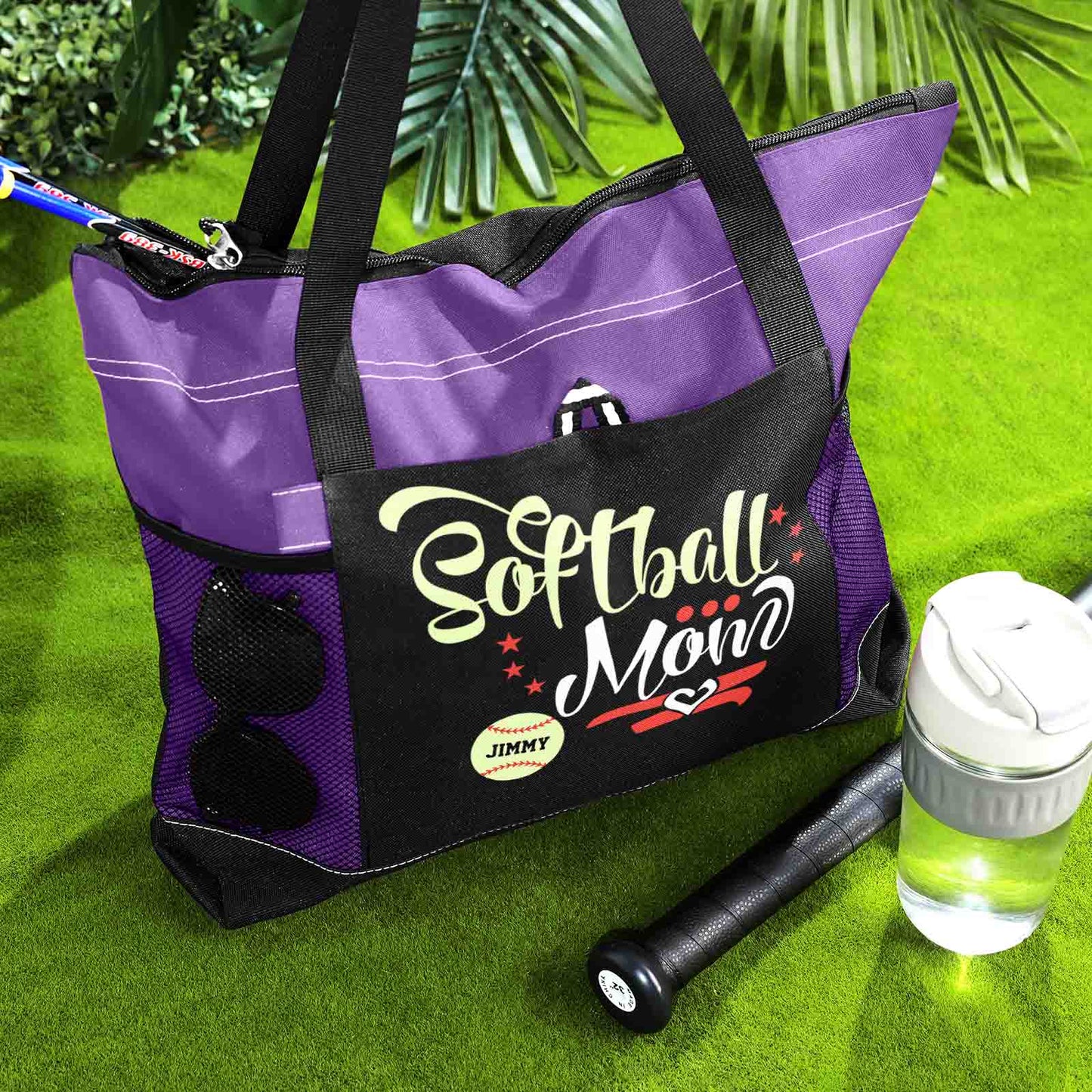 Personalised Baseball & Softball Mum Tote Bag - Unique Gift for Sports Lovers