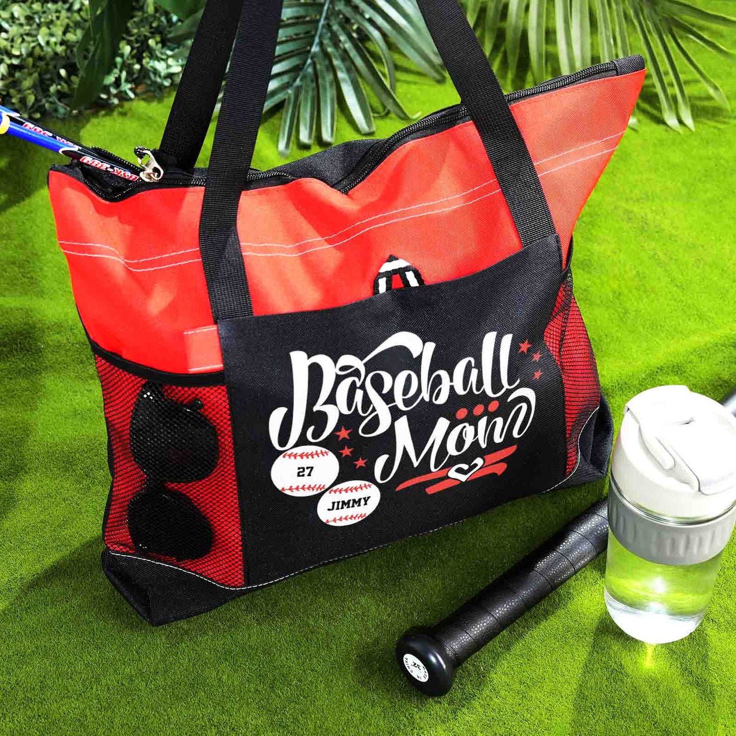 Personalised Baseball & Softball Mum Tote Bag - Unique Gift for Sports Lovers