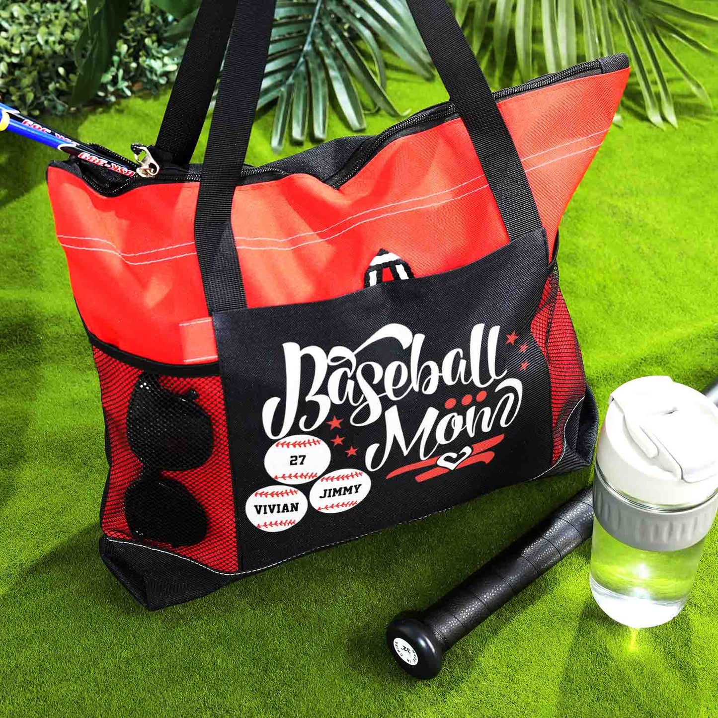 Personalised Baseball & Softball Mum Tote Bag - Unique Gift for Sports Lovers