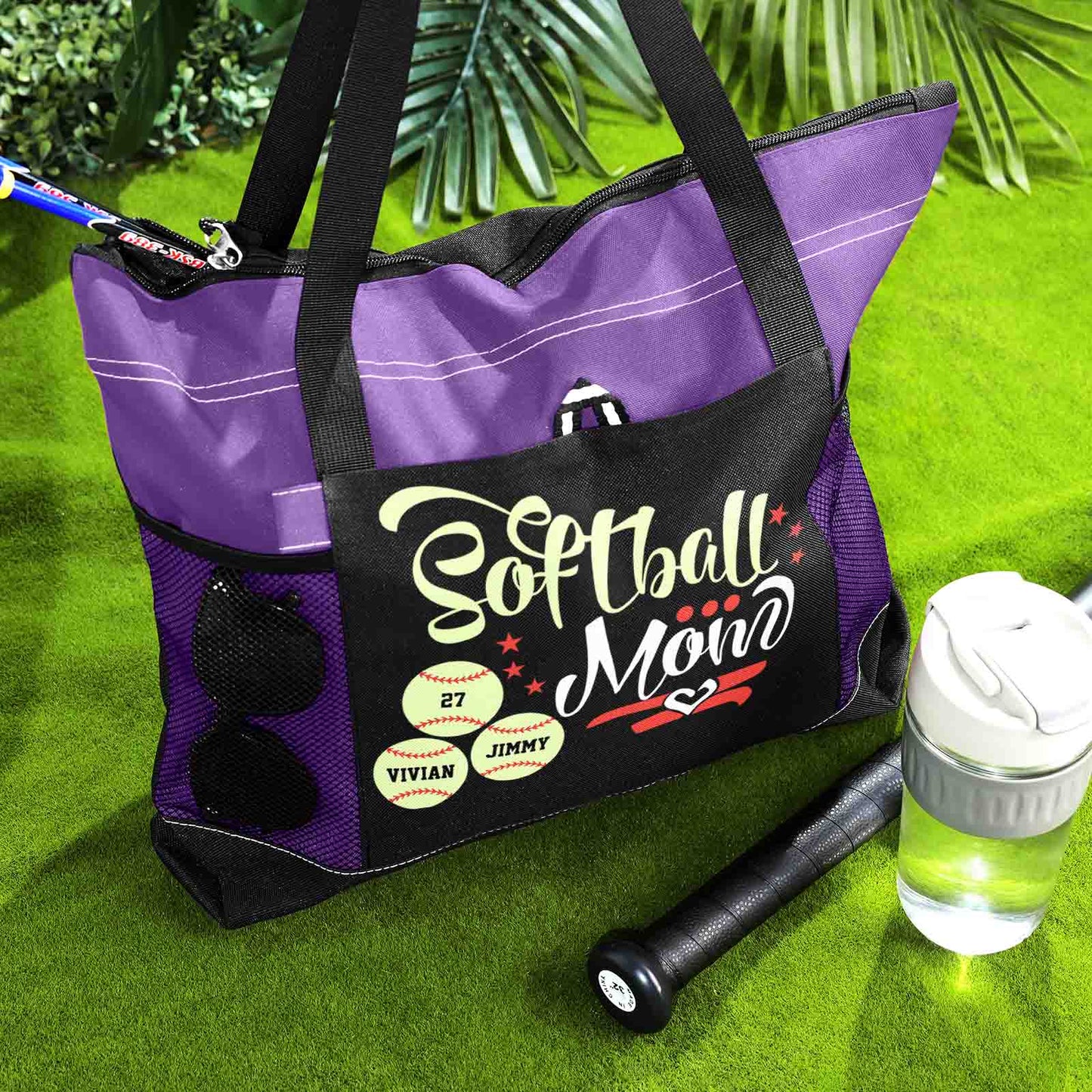 Personalised Baseball & Softball Mum Tote Bag - Unique Gift for Sports Lovers