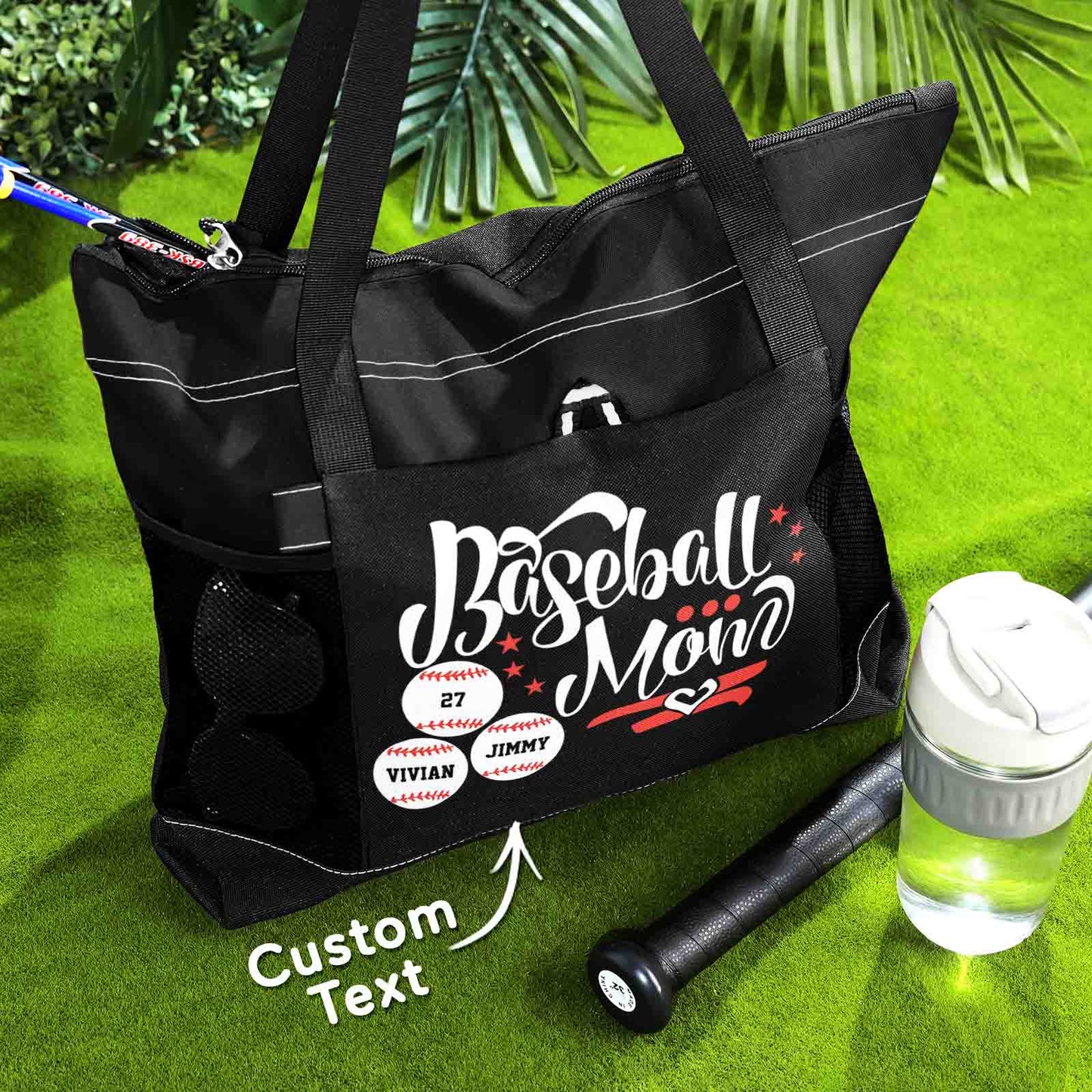 Personalised Baseball & Softball Mum Tote Bag - Unique Gift for Sports Lovers