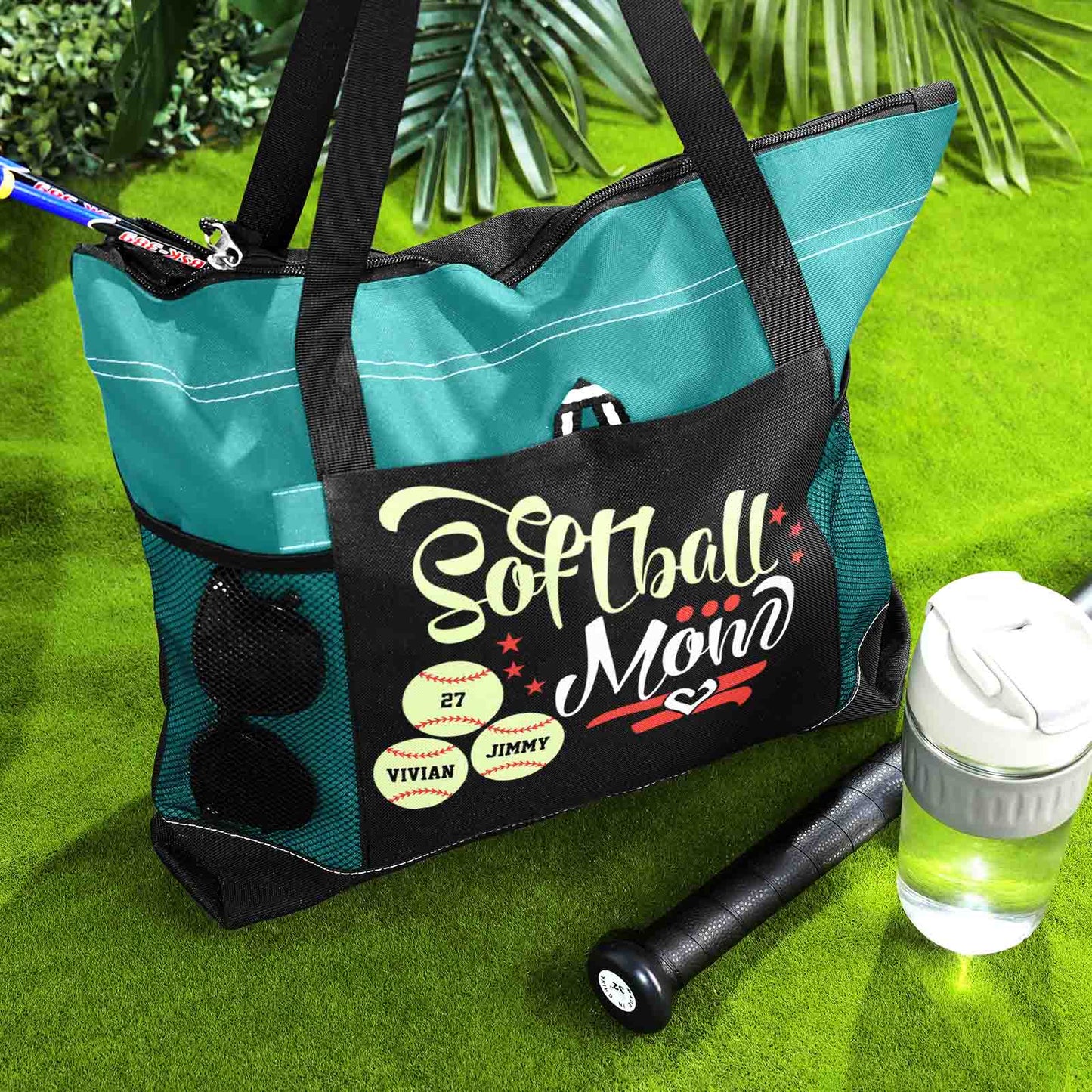 Personalised Baseball & Softball Mum Tote Bag - Unique Gift for Sports Lovers