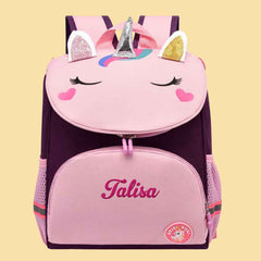 Personalized Name Embroidery Backpack Custom Unicorn Backpack School Bags Gift for Kids