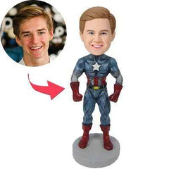 Captain America B Popular Custom Bobblehead With Engraved Text