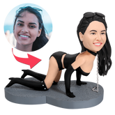 Custom Sexy Chain Up Woman Bobblehead with Personalised Engraving