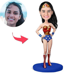 Wonder Woman Popular Custom Bobblehead With Engraved Text