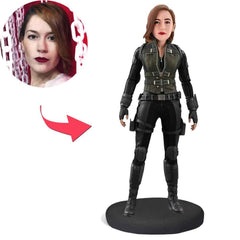 Black Widow Popular Custom Bobblehead With Engraved Text