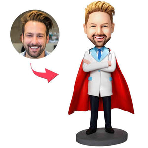 Cool Super Doctor Custom Bobblehead With Engraved Text