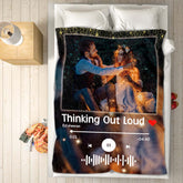 Custom Starlight Music & Photo Blanket | Personalised Throw