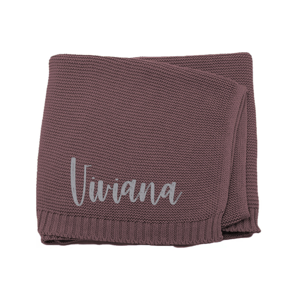 Flat lay showing dimensions: approx 80×100 cm baby blanket.