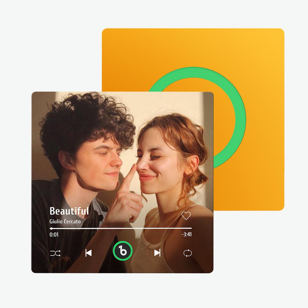 Frameless Custom Music Fridge Magnet 4.0 | Personalised Photo & Music Gift