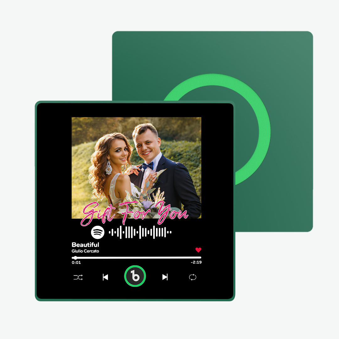Gift-ready FridgeBeats 4.0 Pro personalised music and photo magnet — ideal housewarming or graduation present