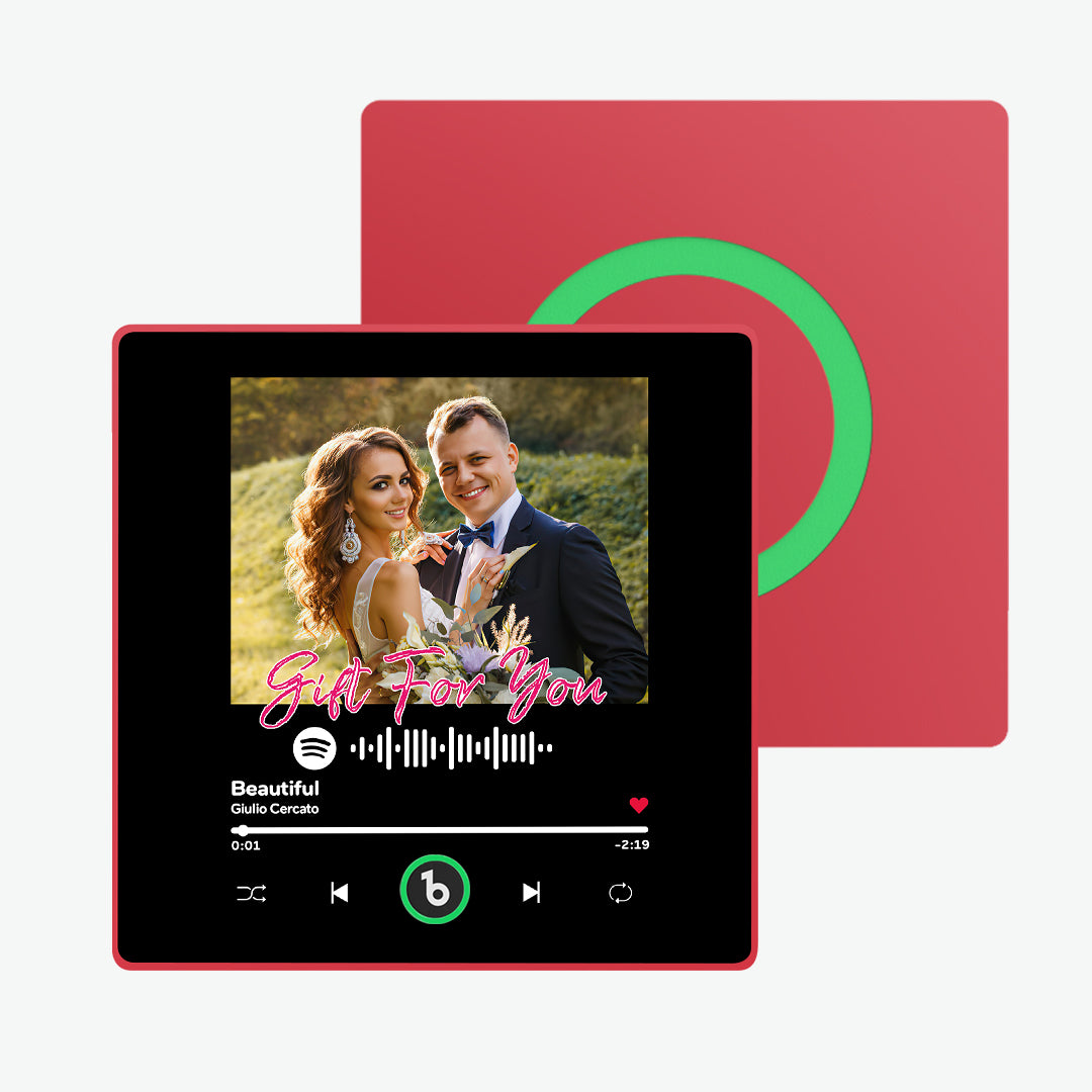 Phone pairing with FridgeBeats 4.0 Pro via Bluetooth for direct streaming of MP3 tracks to the fridge magnet