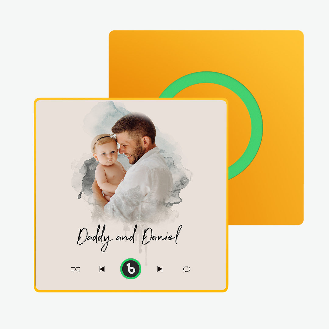 FridgeBeats Framed Custom Music Fridge Magnet – Personalised Singing Fridge Sticker (4.0 Upgrade)