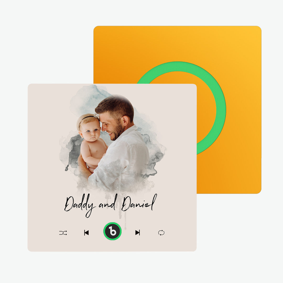 Frameless Custom Music Fridge Magnet 4.0 | Personalised Photo & Music Gift