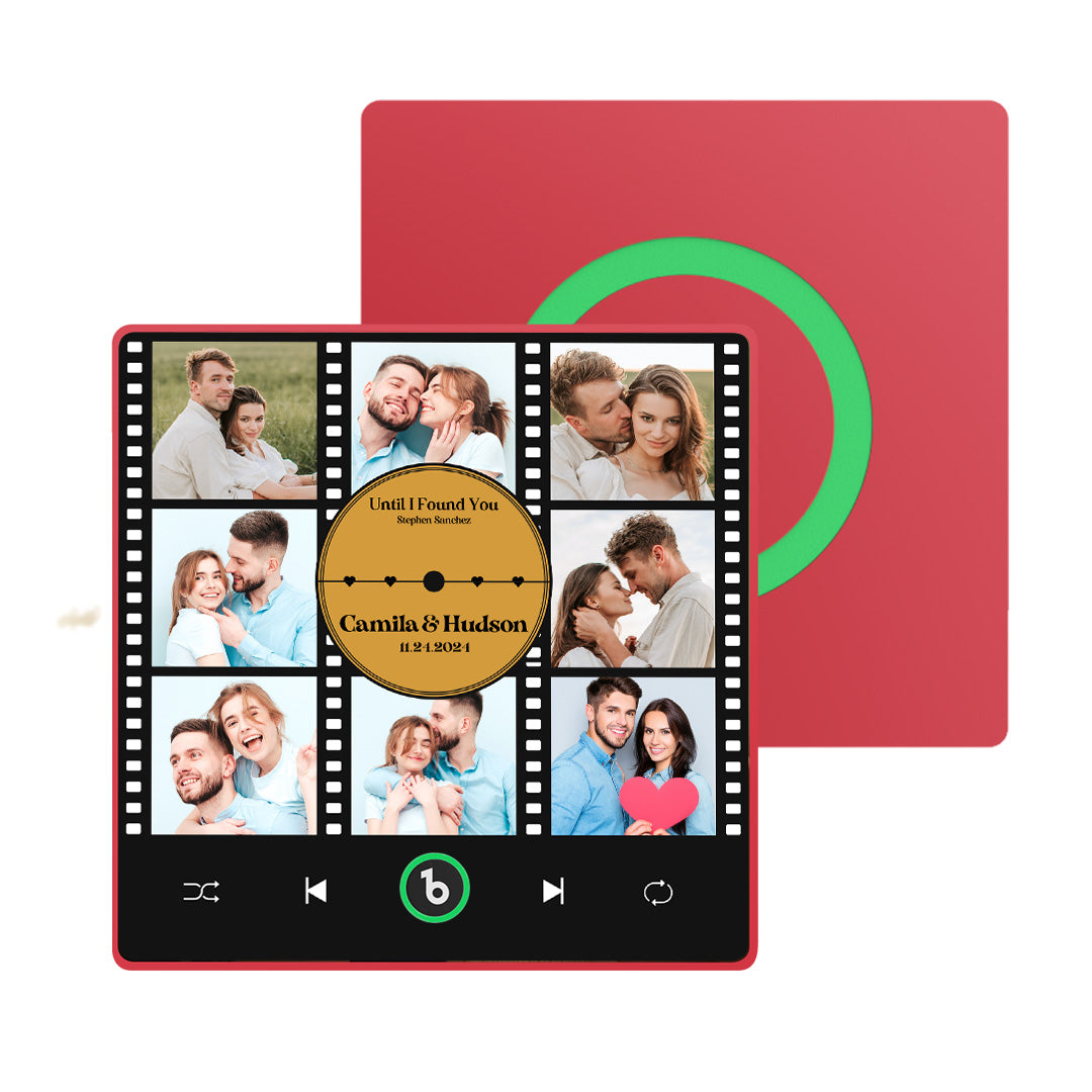 Customisation guide for FridgeBeats Framed 4.0 — upload high‑resolution photo and MP3 file to create your personalised singing fridge magnet