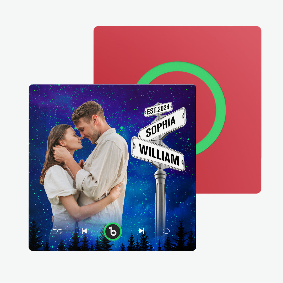 FridgeBeats Frameless 4.0 – Personalised Singing Fridge Magnet | Romantic Gift for Couples