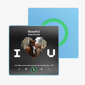 FridgeBeats Framed Custom Photo Music Fridge Magnet Special for Valentine's Day New 4.0 Upgrade Colorful Frame Album Fridge Magnet Sticker