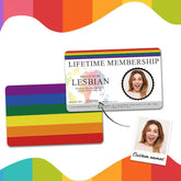 Custom LGBT ID Card Wallet Insert Personalized Gay Pride Card Badge Gifts for Pride Month