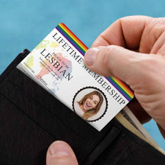 Custom LGBT ID Card Wallet Insert Personalized Gay Pride Card Badge Gifts for Pride Month