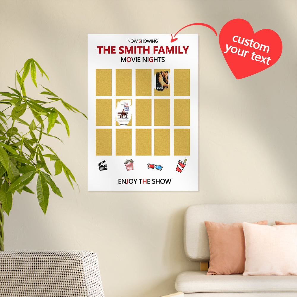 Personalised Scratch Off Bucket List Poster | Custom Couples Wedding Gift