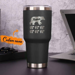 Personalized Mama Bear Tumbler Travel Mug Gift for Mother's Day Gift for Mom Grandma