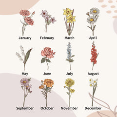 Personalised Name Can Glass with Colourful Birth Flower - Custom 19oz Gift