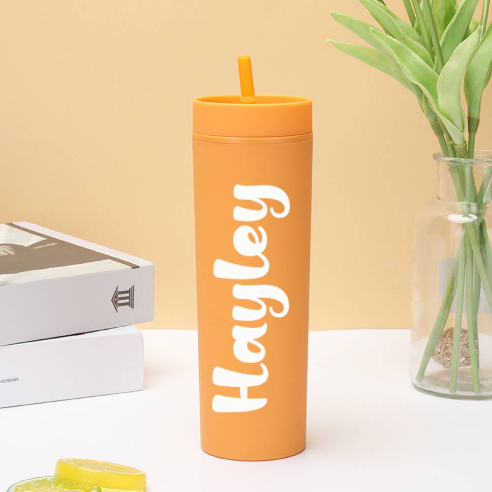 Personalised Engraved Plastic Sippy Cup - Wedding Gift & Bridesmaid Present