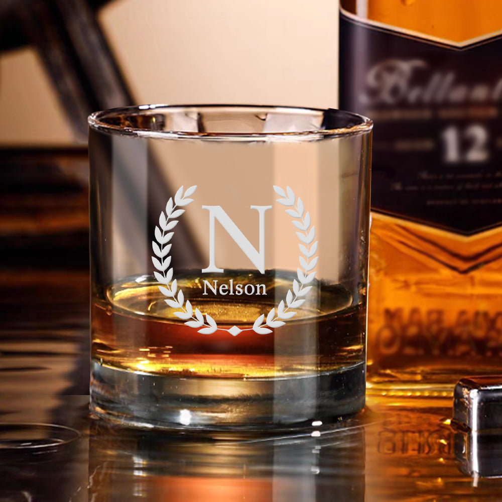 Personalised Whisky Glass Wedding Gift - Custom Engraved Glassware for Couples