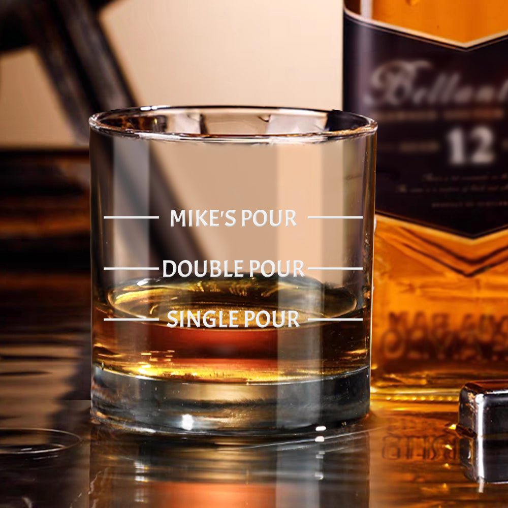 Personalised Whisky Glass Wedding Gift - Custom Engraved Glassware for Couples