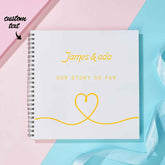 Personalized Text Notebook Wedding Gift DIY Diary Portable Pierced Memory Notebook