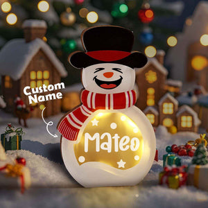 Custom Snowman Night Light with Name – The Perfect Christmas Gift
